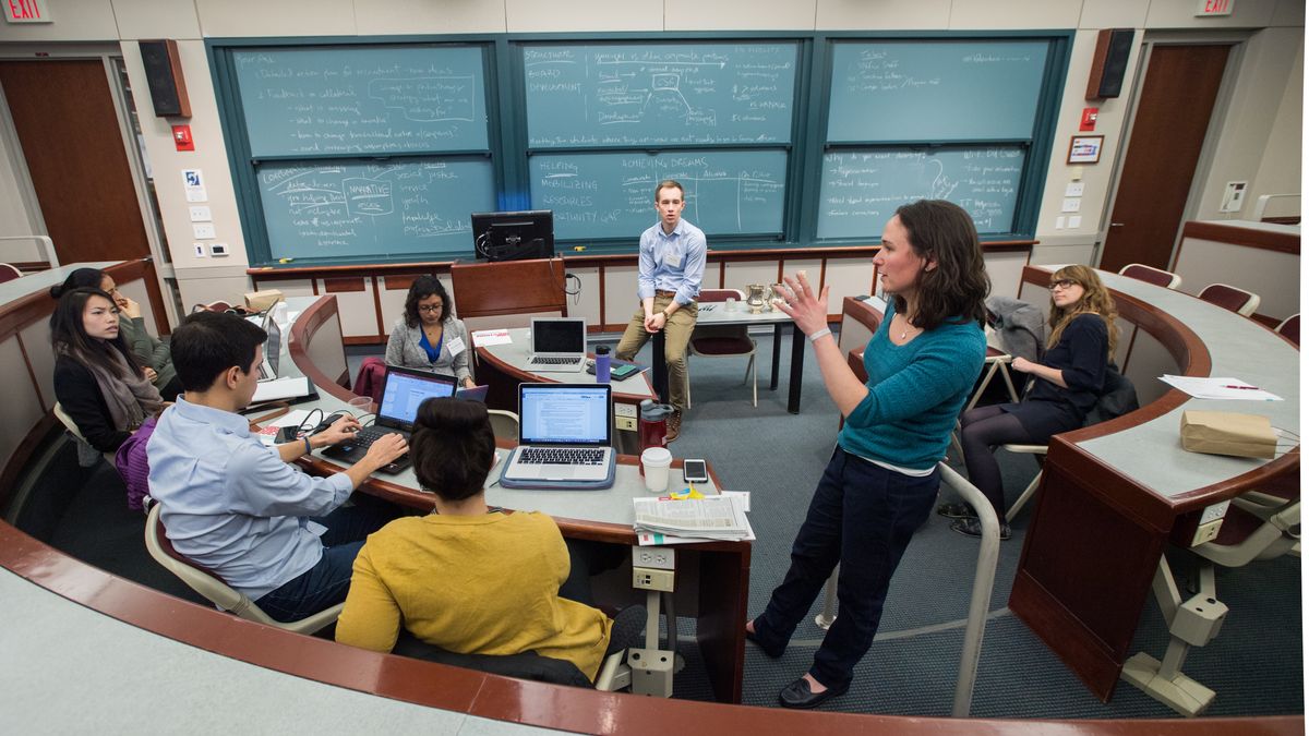 2/4/17 -- Boston, MA

A group of Questrom grad students, including Sarah Horwitz (Questrom'17), at right, brainstorm during Link Day at Questrom Feb 4, 2017. Link Day is a one-day consulting events where nonprofit leaders, from around the Boston area, come to the Business School to work with MBA student on solving an issue faced in the organization.

Photo by Cydney Scott for